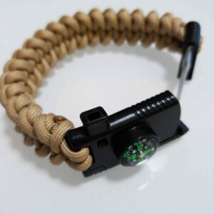 PARACORD SURVIVAL ARMBAND náramok - coyote - Image 2